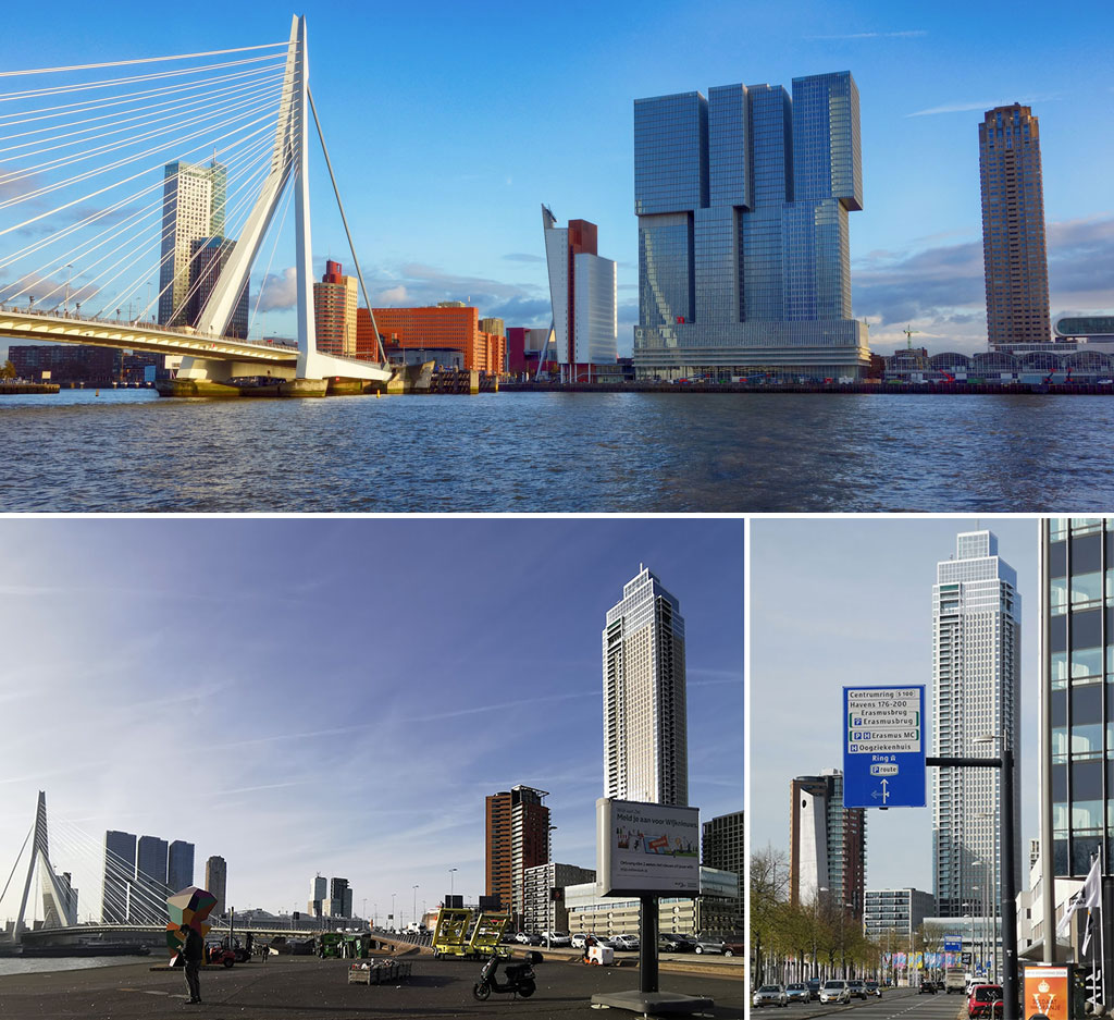 Most w Rotterdamie nad Mażą