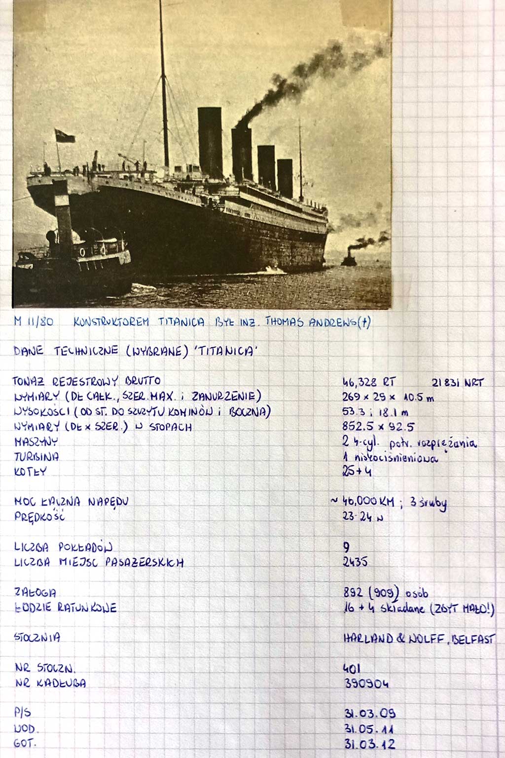 Titanic - opowieść Wojciecha Mareka Wachniewskiego