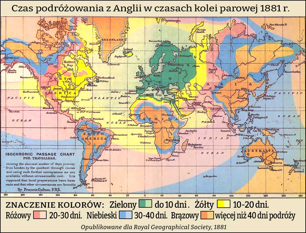 Czas podróżowania w XIX w