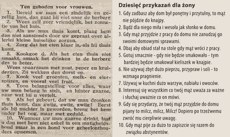10 przykazań młodej żony