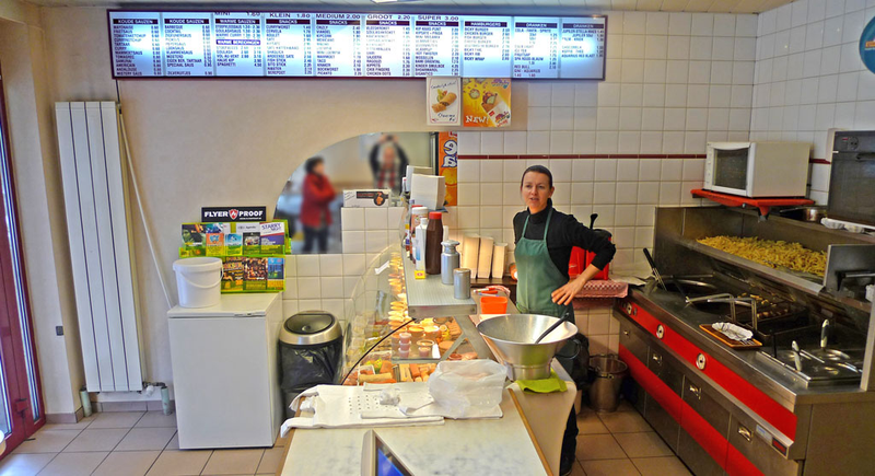 Smażalnia frytek w Antwerpii