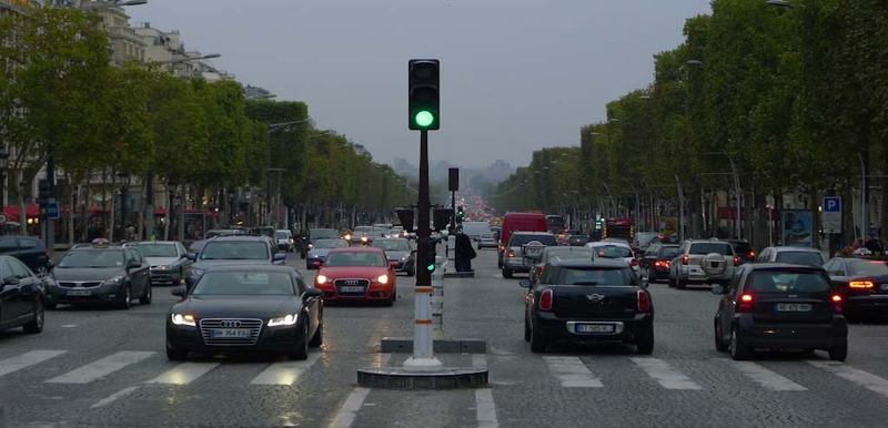 korki w drodze do pracy