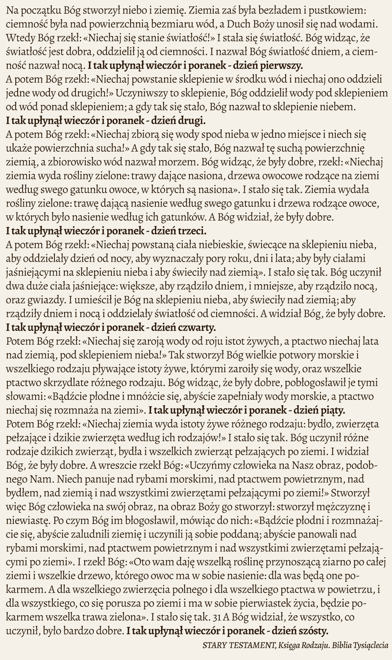 dzieło stworzenia