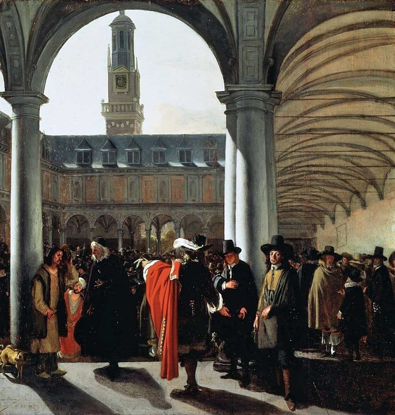 Dziedziniec amsterdamskiej giełdy