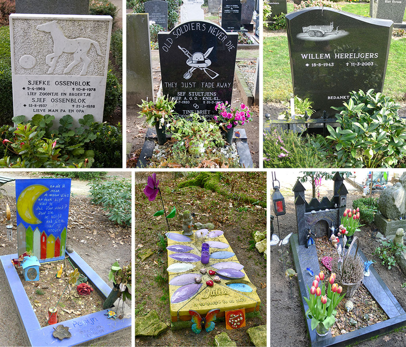 świeckie groby na holenderskim cmentarzu