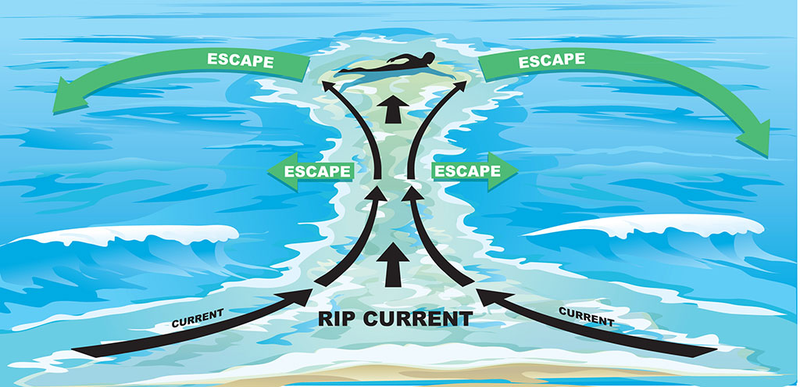 działanie prądów morskich