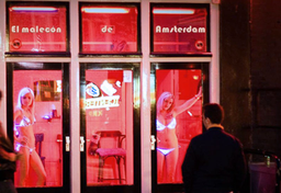 Dzielnica czerwonych latarni w Amsterdamie