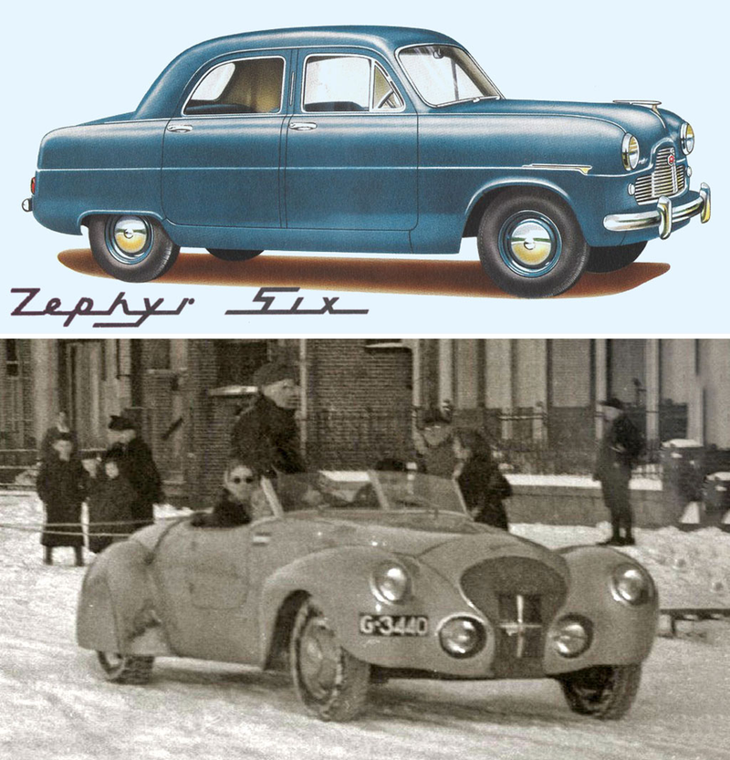 samochody rajdowe lat 50.