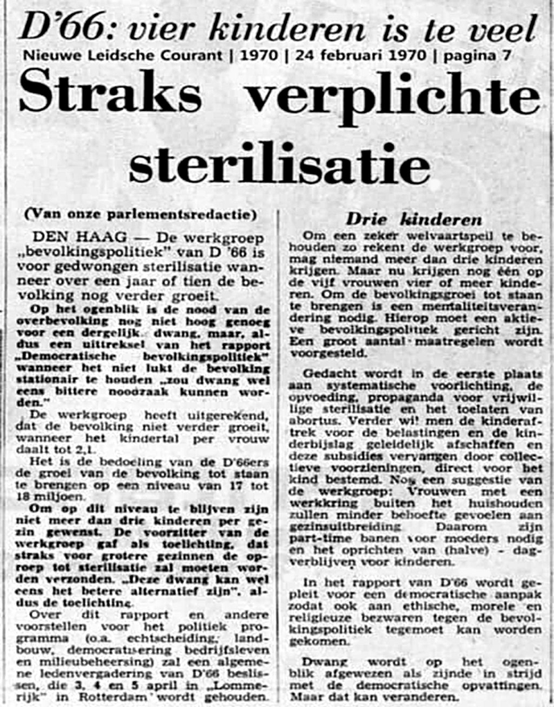 gdy Holandia byłą przeludniona