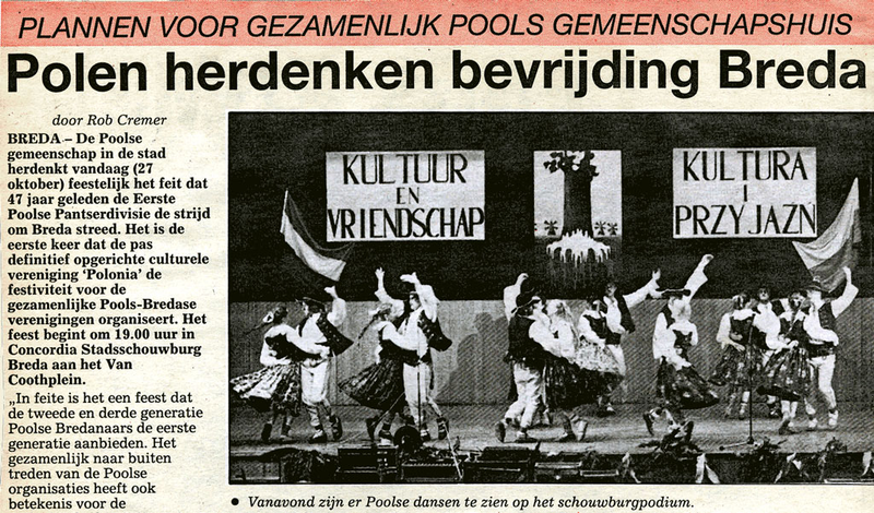 Polacy obchodzą wyzwolenie Bredy