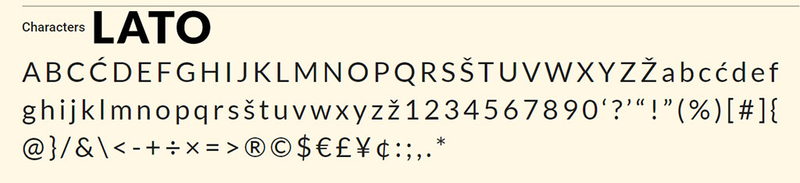 czcionka Lato