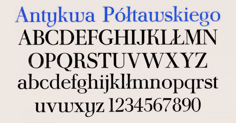 polska czcionka