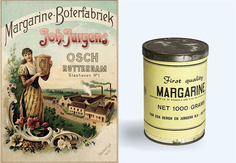 Pierwsza margaryna w produkcji