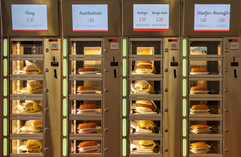 dania snack-baru z automatu w murze