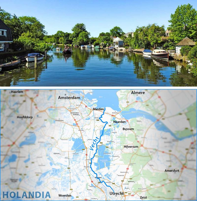 rzeczka Vecht w Holandii