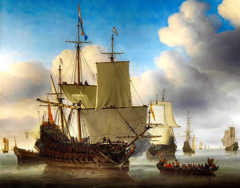 holenderski żaglowiec XVII wiek