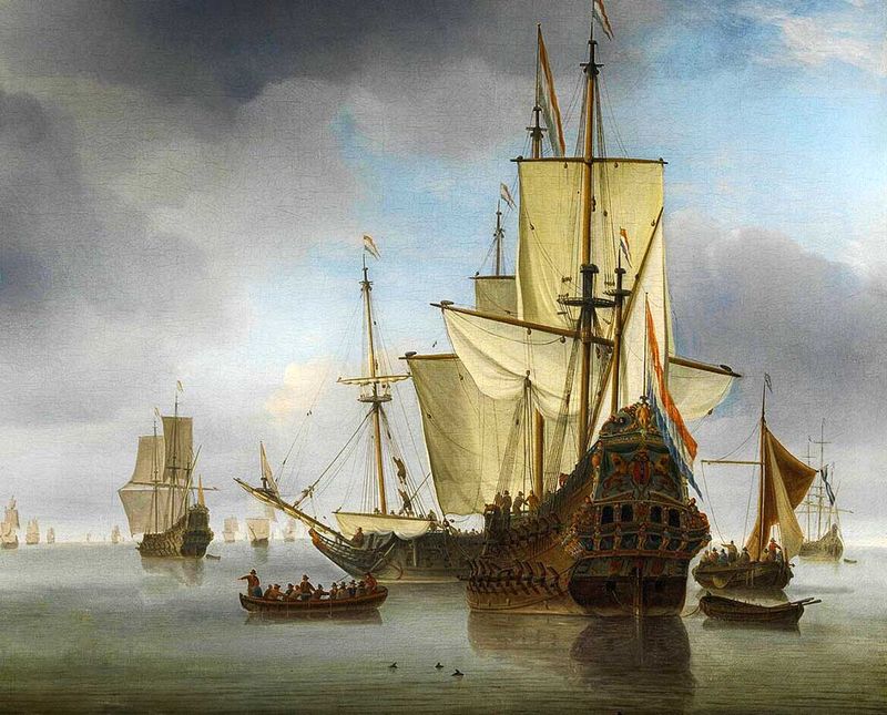 Holenderski żaglowiec XVII wiek