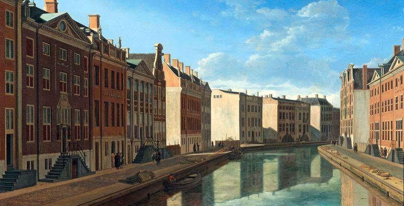 Kanał w Amsterdamie