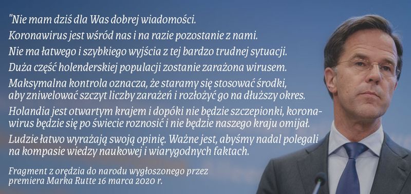 orędzie premiera Holandii do narodu