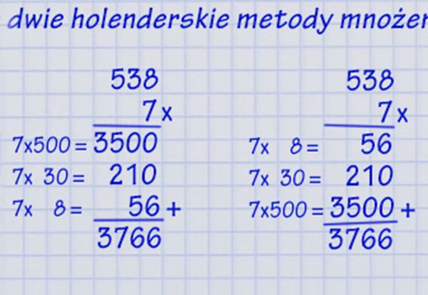 Lekcja matematyki po holendersku