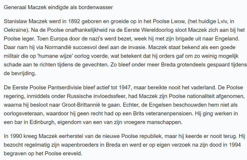 Holandia o generał Maczek