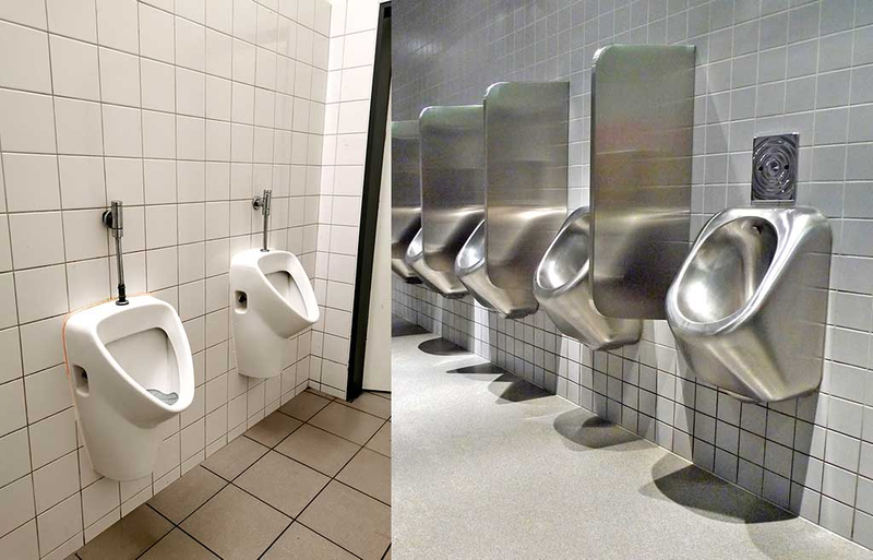 Wysokość pisuarów