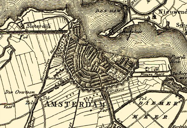 Rozwój Amsterdamu w ciągu ostatnich 200 lat