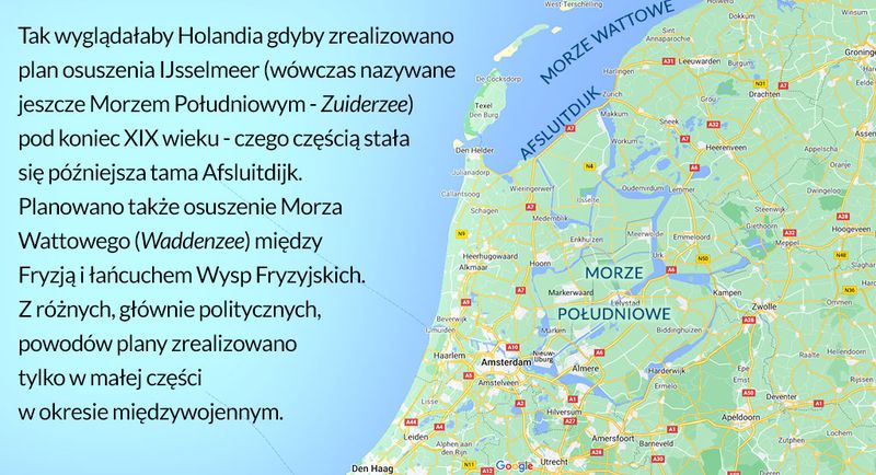 osuszanie lądu w Holandii