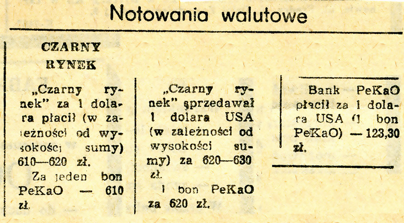 kursy walut z 1984 r.