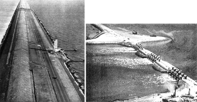 Grobla zamykająca morze