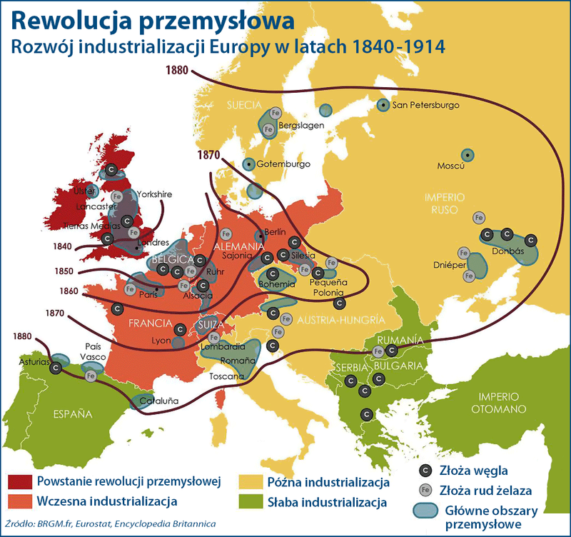 Rewolucja przemysłowa w Europie 1840