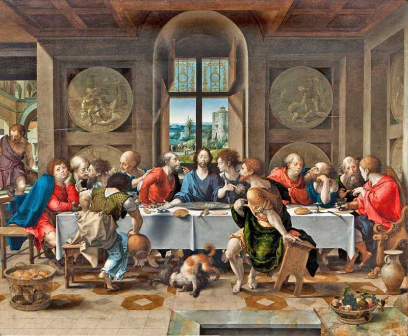 Pieter Coecke van Aelst (1502-1550) - Ostatnia wieczerza, 1530.