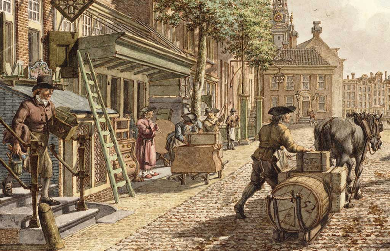 Amsterdamskie ulice XVII wiek