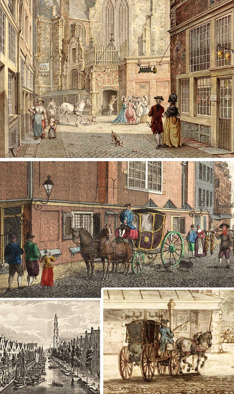 amsterdamskie bryczki  XVII w.