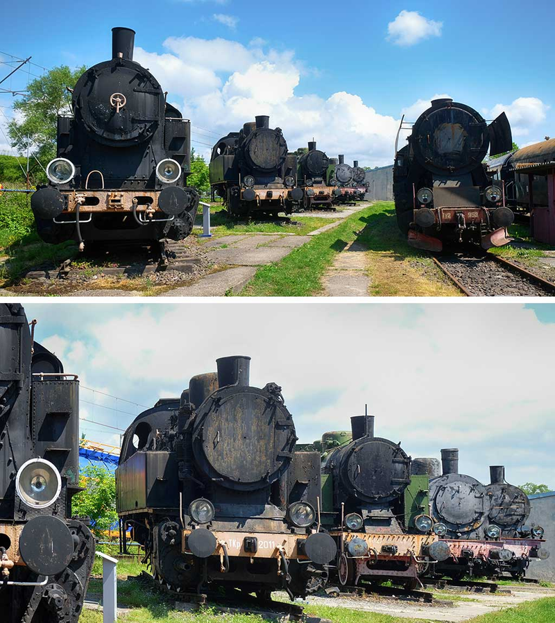 Skansen kolejowy w Chabówce pod Krakowem