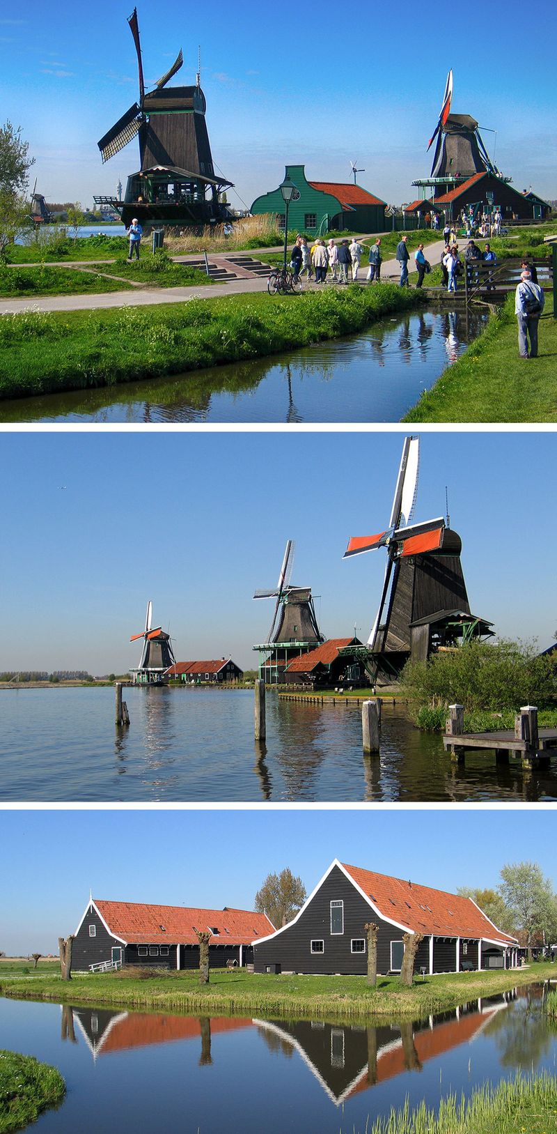 obrazki ze skansenu Zaanse Schans