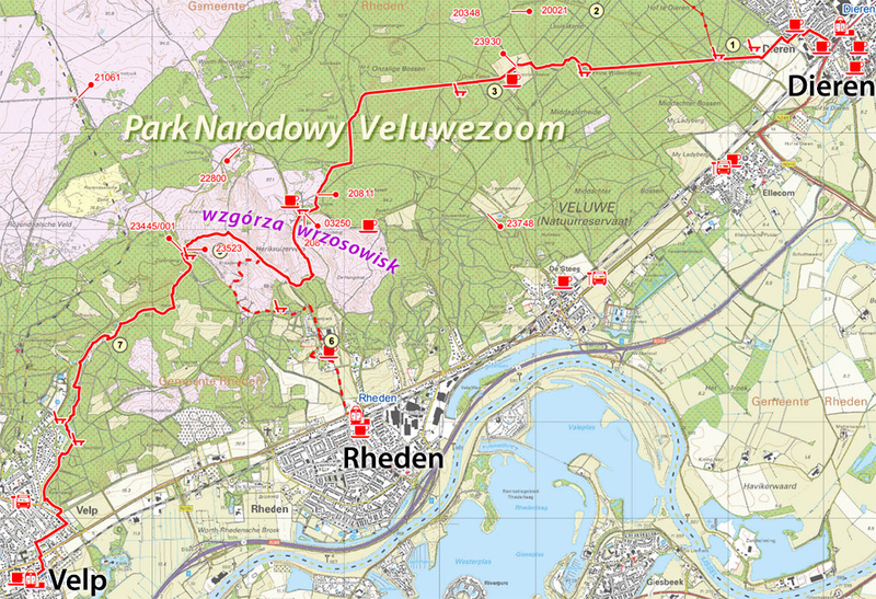 trasa pieszej wędrówki po parku narodowym