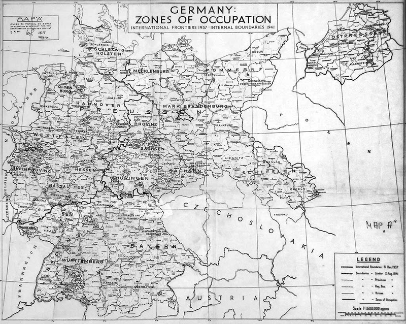 strefy okupacyjne Niemiec.
