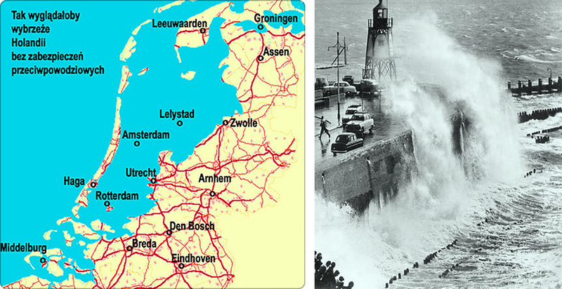 Walka z morzem trwa, woda Holandię żywi i zabija