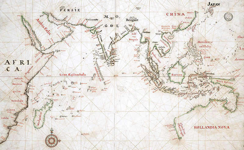 mapa terytorium wpływów VOC