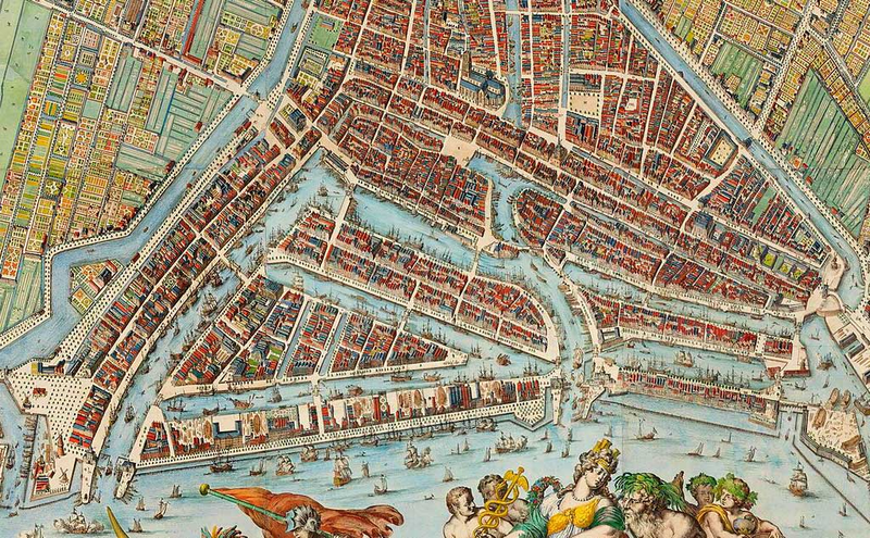 Fragment Rotterdamu z 1690