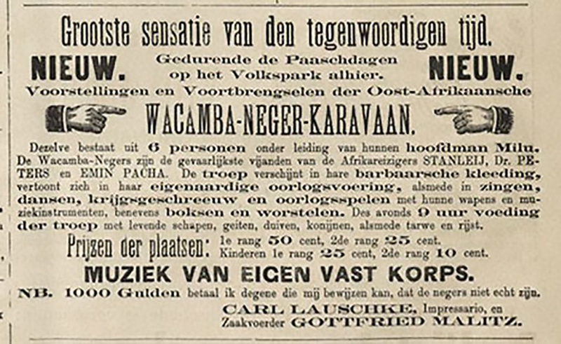 Występy murzynów w 1891.