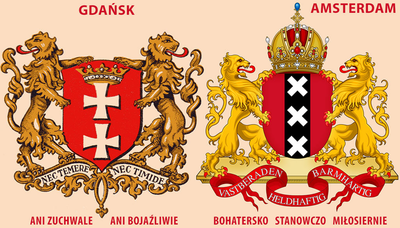 Herb Gdańska i Amsterdamu