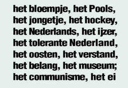 Przeklęte holenderskie rodzajniki de het een