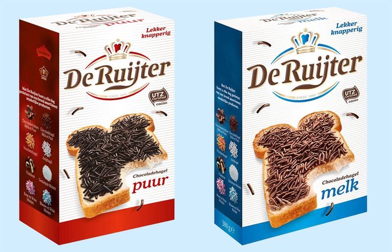 opakowania grysiku czekoladowego w Holandii
