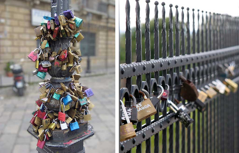 Kłódki wiecznej miłości