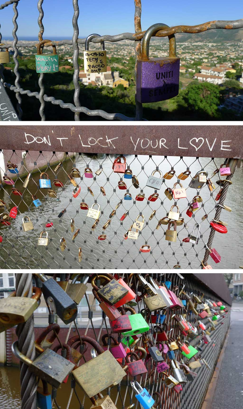 Kłódki wiecznej dozgonnej miłości 