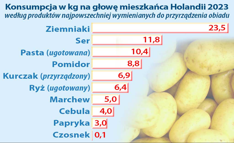 najpopularniejsze produkty spożywcze w Holandii