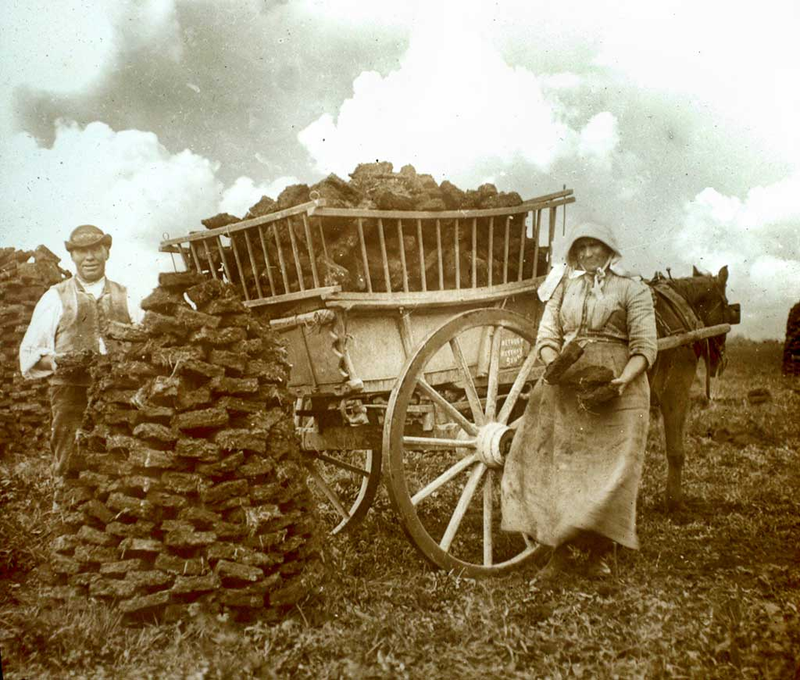 transport brykietów torfu