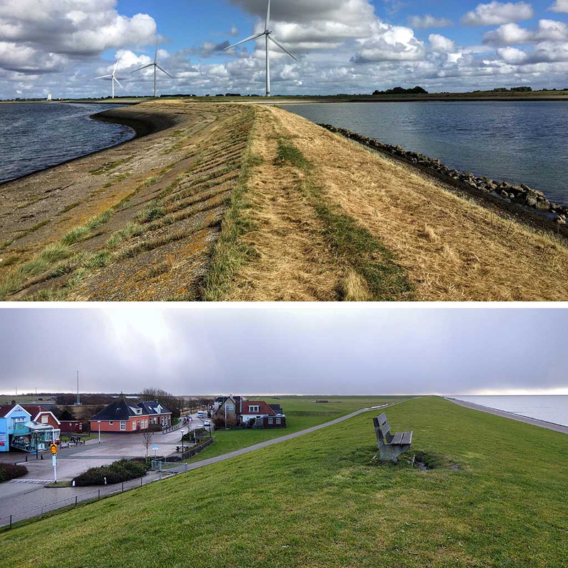 wały przeciwpowodziowe w Holandii